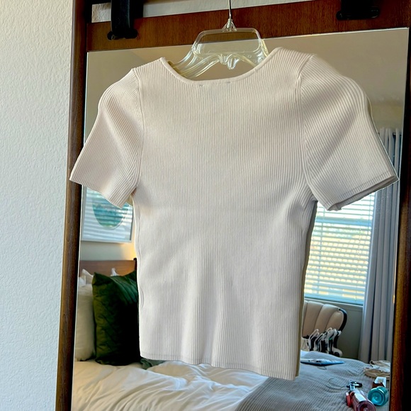 Express Knit Ivory Blouse - Picture 2 of 2